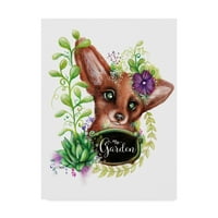 A Sheena Pike Art and Illustration által a „The Garden Sign Fox” vászon művészet képzőművészete