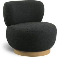 Meridián bútorok calais fekete bukás szövet ékezetes szék