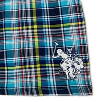 S. Polo Assn. Fiúk rövid ujjú póló és rövidnadrág pizsama szett, 2 darab, méretek 4-18