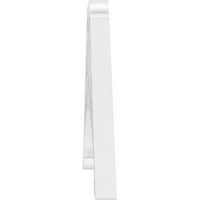 Ekena Millwork 48 W 12 H 1 P hangmagasság Carrillo építészeti minőségű PVC Gable Pediment