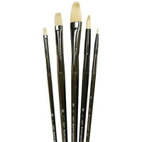 Royal Brush Zen Brush 5 Darabos Szett, Hosszú Nyéllel, Filbert