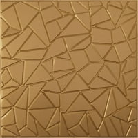 Ekena Millwork 5 8 W 5 8 H Elwod Endurawall dekoratív 3D fali panel, fényes kabát arany