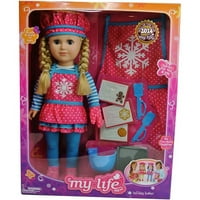 Életem, mint a Doll of Holiday Baker 18 Doll, Hópehely, Kaukasain közepes szőke hajjal