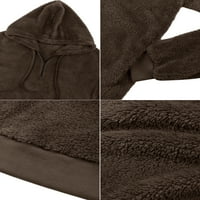 Chama hosszú ujjú pulóver nyugodt fit kapucnis csomag