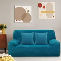 Egyedi alku 1 darabos bársony XL kanapé Stretch Slipcover, Peacock Blue