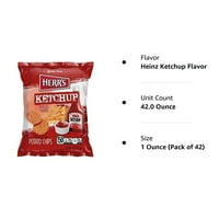 Herr Heinz ketchup ízesített burgonya chips, 4. oz