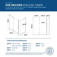 Ove dekorok Tampa 58-in. W in.