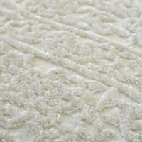 Cosmoliving by Cosmopolitan Pierre PM10a fehér csipke vintage átmeneti fehér terület szőnyeg, 9'x12 '