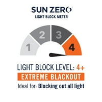 Sun Zero Cyrus termikus -os áramszünet Grommet függönypanel, 40 x84