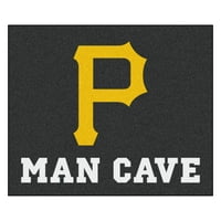 - Pittsburgh Pirates Man barlang Tailgater szőnyeg 5'x6 '