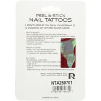 BAYLOR® University Peel & Stick Nail tetoválás