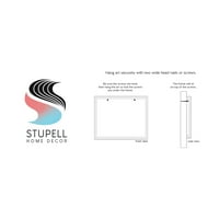 Stupell Industries Harmony Yin Yang spirituális szimbólum Minimal Design Graphic Art White keretes művészet nyomtatott fali művészet,