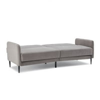 Aukfa modern nappali összecsukható kanapé, kabrió vászon futon kanapé kis helyhez, puha kárpitozott szerelmes kanapé a kompakt