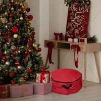 Northlight 2 - in-Steppelt piros cipzáras Karácsonyi koszorú és koszorú tároló táska 36