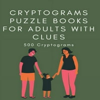 Kriptogramok Puzzle Könyvek Felnőtteknek Nyomokkal: Kriptogramok