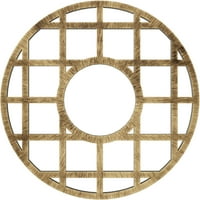 20 OD 1 4 ID 1 2 P O' Neal építészeti minőségű PVC áttört mennyezeti medál, antik sárgaréz