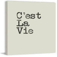 'Est la Vie II festmény nyomtatás csomagolt vászonra