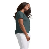 Hanes Originals női háromkeverék rövid ujjú nyugodt póló