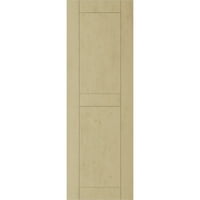 Ekena Millwork 18 W 64 H Rusztikus két egyenlő panel lapos panel Knotty Pine Fau Wood redőnyök, alapozott barnító