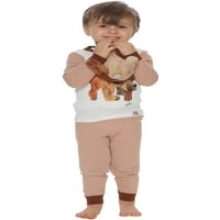 Intimo kisfiúk Eric Carle medve pizsama, Barna, 5T