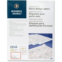 Üzleti forrás, Bsn26145, lézer tintasugaras Névjelvény címkék, csomag, piros