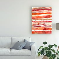 Védjegy Szépművészeti „Tangerine Stripes i” Canvas Art készítette: Regina Moore
