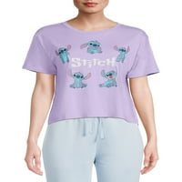 Disney Stitch Juniors mosott grafikus nyomtatási póló
