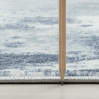 Kortárs szőnyeg absztrakt haditengerészet, szürke nappali könnyen tisztítható