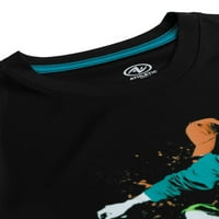 Athletic Works Boys Active Solid & Graphic Rövid ujjú póló, 3-csomag, Méretek 4 - & Husky