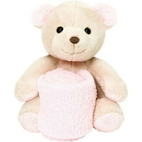 Puha Hugwear kis barnás medve w rózsaszín zokni