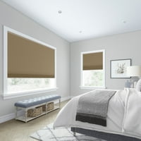 Egyedi Essentials kollekció, vezeték nélküli szoba sötétítő mobil árnyék, karamell, 3 4 szélesség 72 hossz