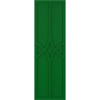 Ekena Millwork 12 W 36 H True Fit PVC Cedar Park Rögzített redőnyök, Viridian Green