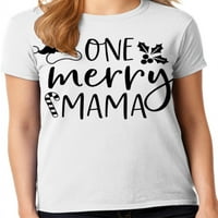 Graphic America ünnepi ünnepi karácsony az anyának egy vidám mama női grafikus póló kollekciónak