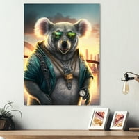 Designart Koala gengszter NYC vászon fal művészet