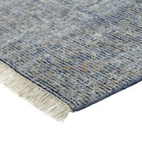 Ramey Vintage Space festett gyapjú szőnyeg, Égei -kék szürke, 10 lábnyi szőnyeg