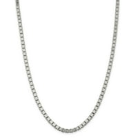 Sterling ezüst bo lánc nyaklánc, 16 ” -30”, tavaszi kapocs, nők, lányok, unisex számára