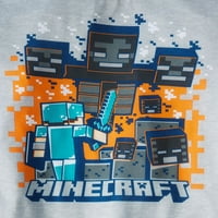 Minecraft Fiúk Nagy 2 Részes Pizsama Szett, Szürke, 10