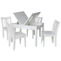 Nemzetközi koncepciók Beltéri fa gyerek Lift felső asztal és San Remo székek fehér-készlet