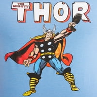 Férfi Marvel Thor Hammer rövid ujjú grafikus póló