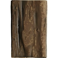 Ekena Millwork 4 H 6 D 72 W Riverwood Fau Wood kandalló kandalló készlet W Alamo Corbels, természetes arany tölgy