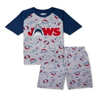 Jaws Boys pizsama szett, 2 darab, méret 4-12