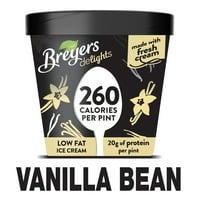 A Breyers öröm van a vanília bab alacsony zsírtartalmú fagylaltot, oz