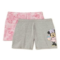 Minnie Mouse Girls rövidnadrág, 2-csomag, méret 4-18