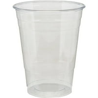 Dixie Clear Műanyag Hideg csészék - FL OZ - Kartondoboz - Clear - Pete műanyag - szóda, jeges kávé, minta, törés, étterem, előcsarnok,