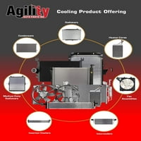 Agility Auto Auto Parts Motor hűtőventilátor -szerelvény a Toyota -specifikus modellekhez