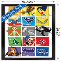 Képregény TV-DC szuperhős lányok-rács fali poszter, 14.725 22.375