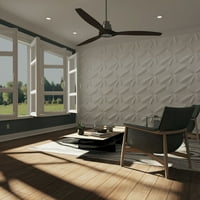 Ekena Millwork 5 8 W 5 8 H PITAL endurawall dekoratív 3D -s fali panel, fehér