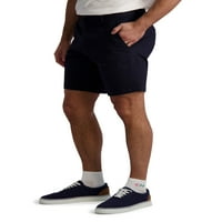 Chaps férfi bedford lapos elülső szakaszos twill rövidnadrág, méretek 28-42