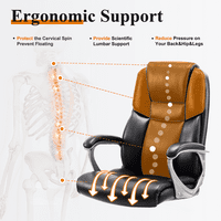 Neutype közepes hátú bőr ergonómiai irodai szék számítógépes szék ágyágytámasz fekete