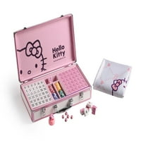 Sanrio ハローキティ Hello Kitty csempe tolókkal és játékmat rózsaszín alumínium fém tok